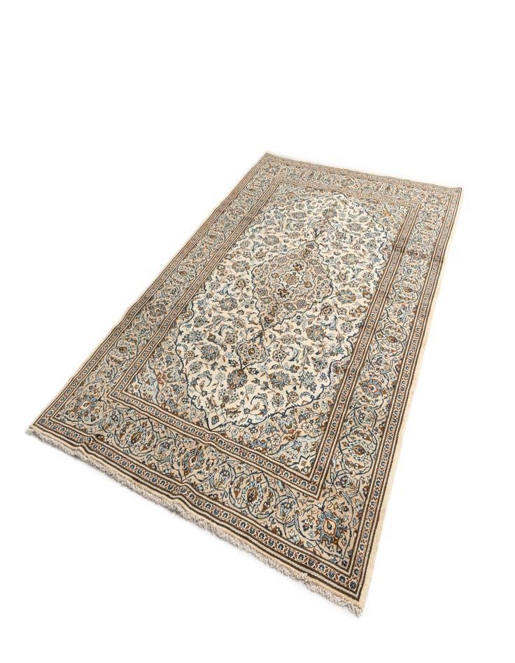 Detail image of  6' 5 x 9' 10 Kashan Wool Rug