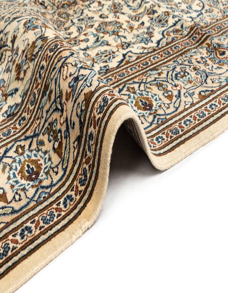 Detail image of  6' 5 x 9' 10 Kashan Wool Rug