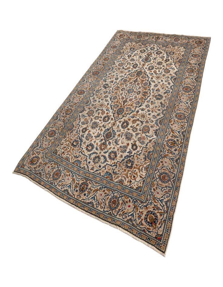 Detail image of  7' 9 x 11' 6 Kashan Wool Rug