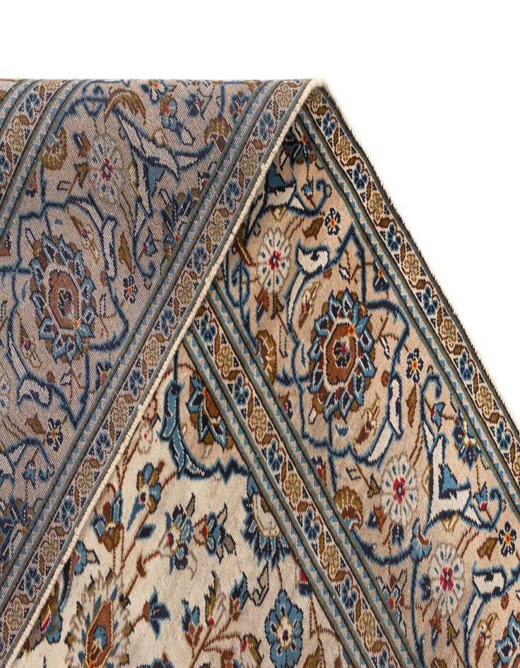 Detail image of  7' 9 x 11' 6 Kashan Wool Rug