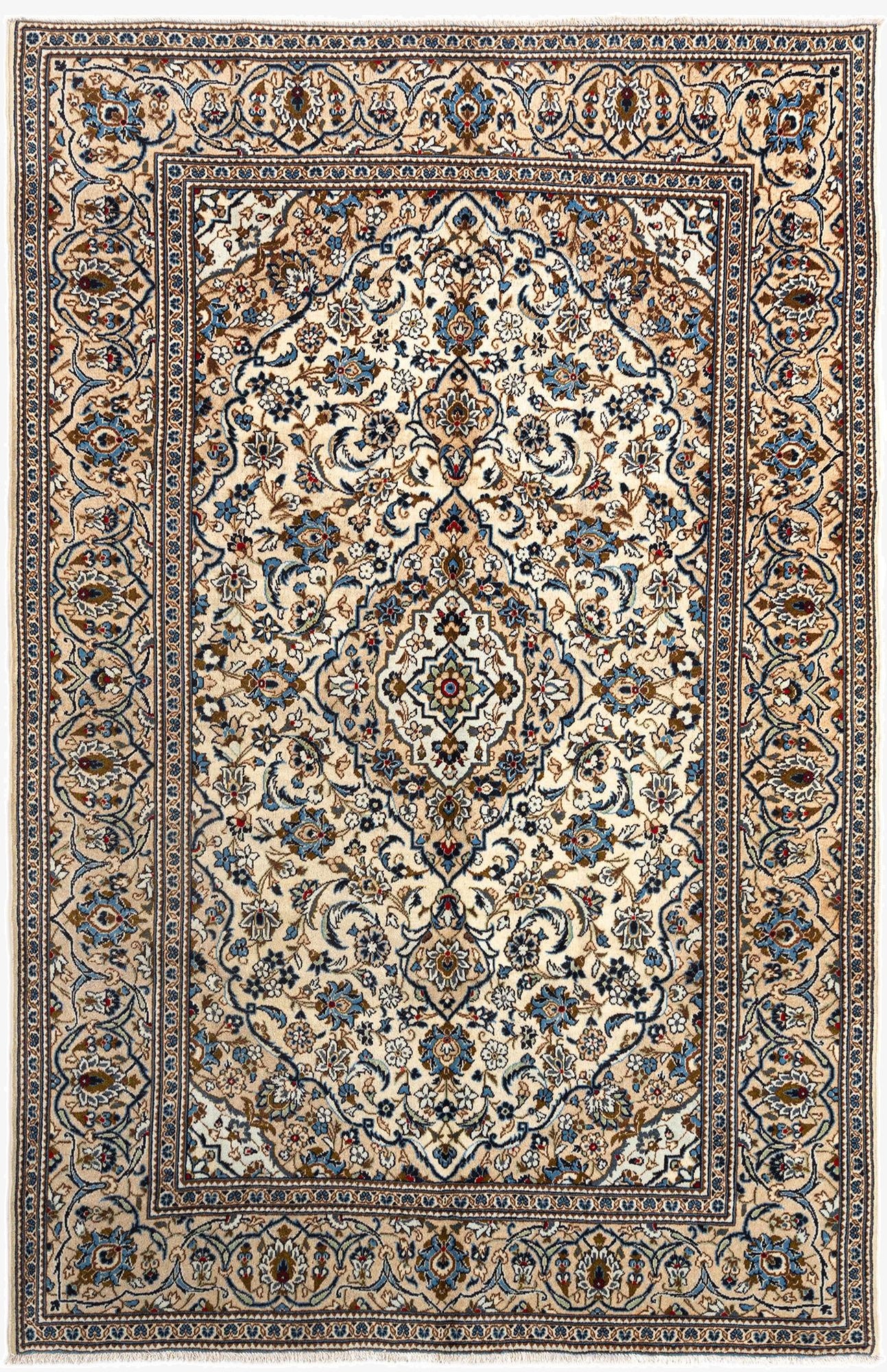 6' 7 x 10' 4 Kashan Wool Rug