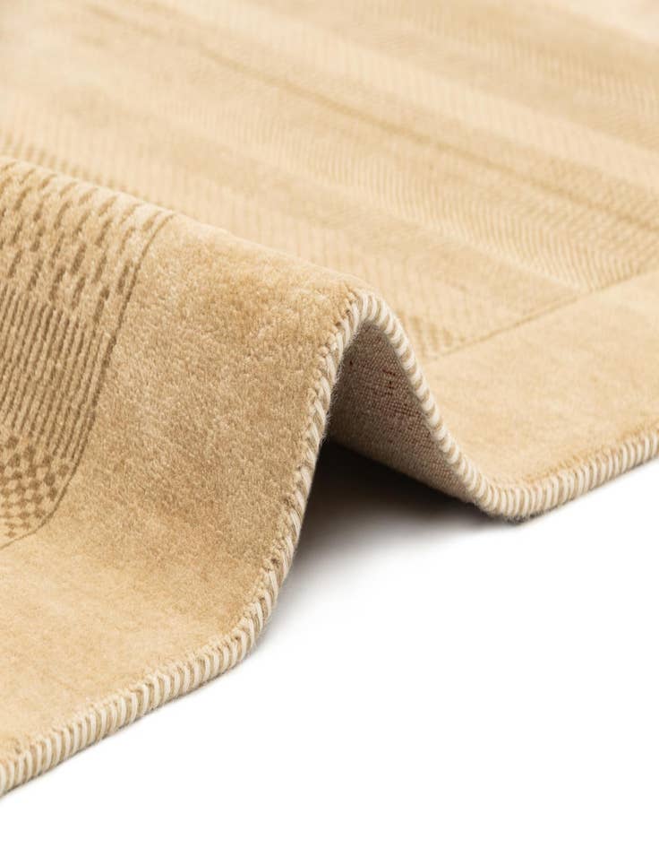 Detail image of  4' 8 x 6' 9  Hand Knotted Kashkuli Gabbeh Wool Rug