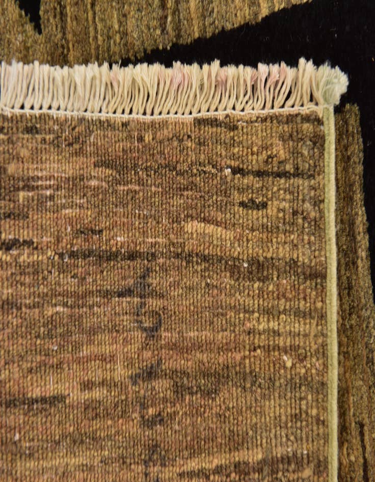 Detail image of  5' x 6' 6  Hand Knotted Kashkuli Gabbeh Wool Rug