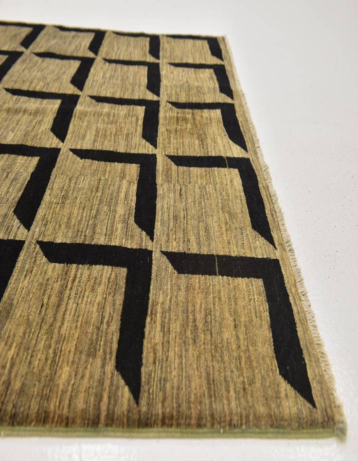 Detail image of  5' x 6' 6  Hand Knotted Kashkuli Gabbeh Wool Rug