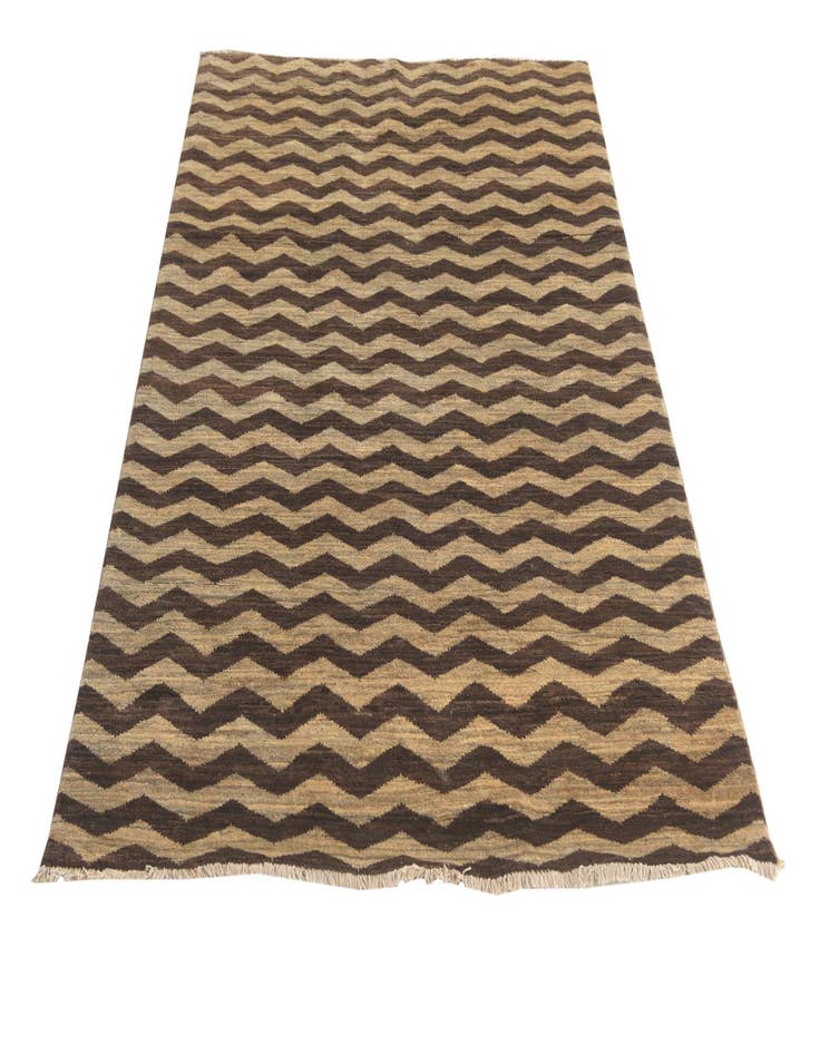 Detail image of  4' 8 x 6' 7  Hand Knotted Kashkuli Gabbeh Rug