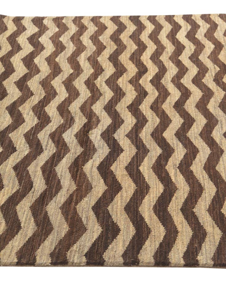 Detail image of  4' 8 x 6' 7  Hand Knotted Kashkuli Gabbeh Rug