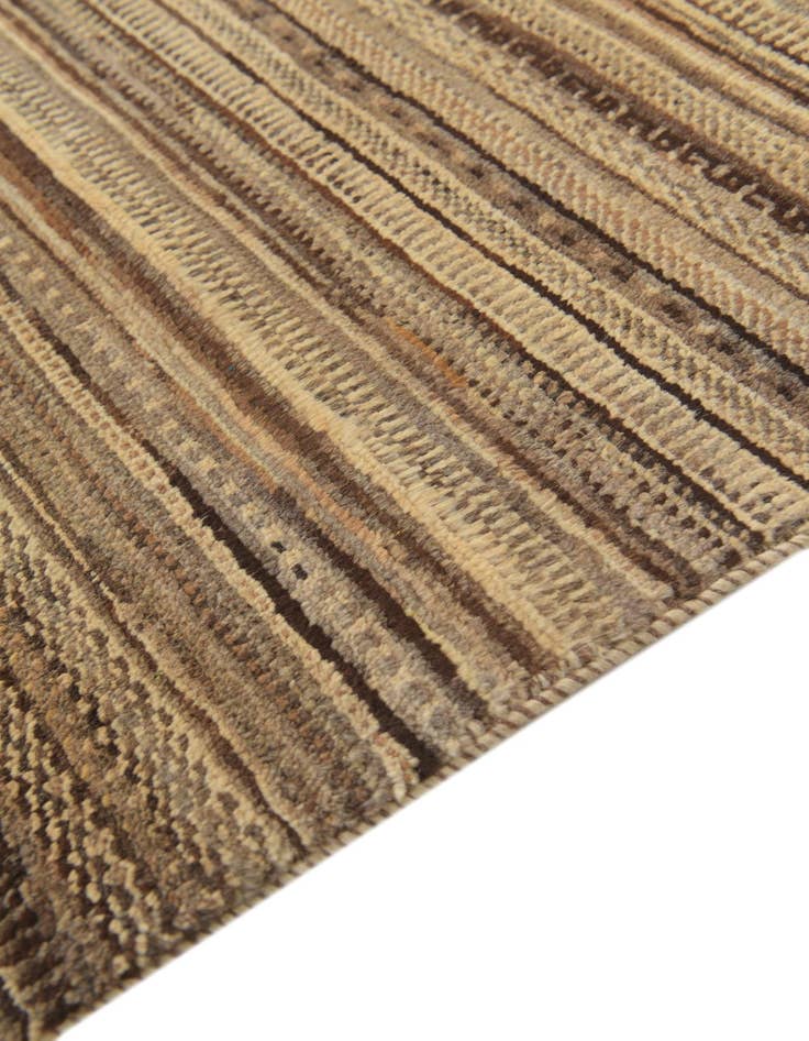 Detail image of  4' 6 x 6' 8  Hand Knotted Kashkuli Gabbeh Oriental Wool Rug