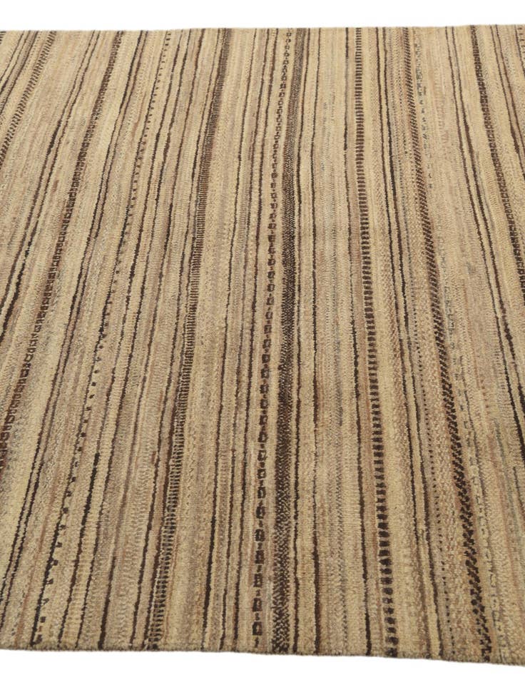 Detail image of  5' 6 x 8' 2  Hand Knotted Kashkuli Gabbeh Oriental Wool Rug