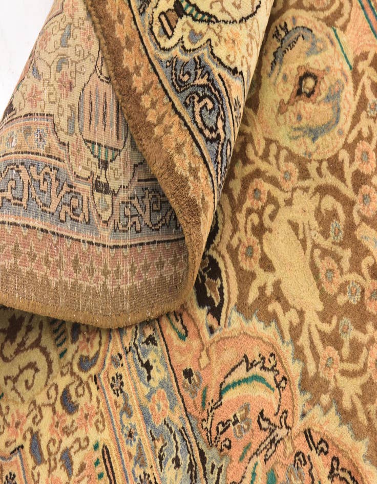 Detail image of  9' 8 x 12' 10  Hand Knotted Kashmar Persian Wool Rug