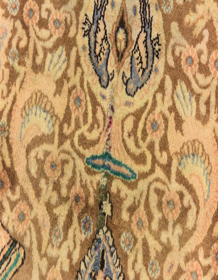 Detail image of  9' 8 x 12' 10  Hand Knotted Kashmar Persian Wool Rug