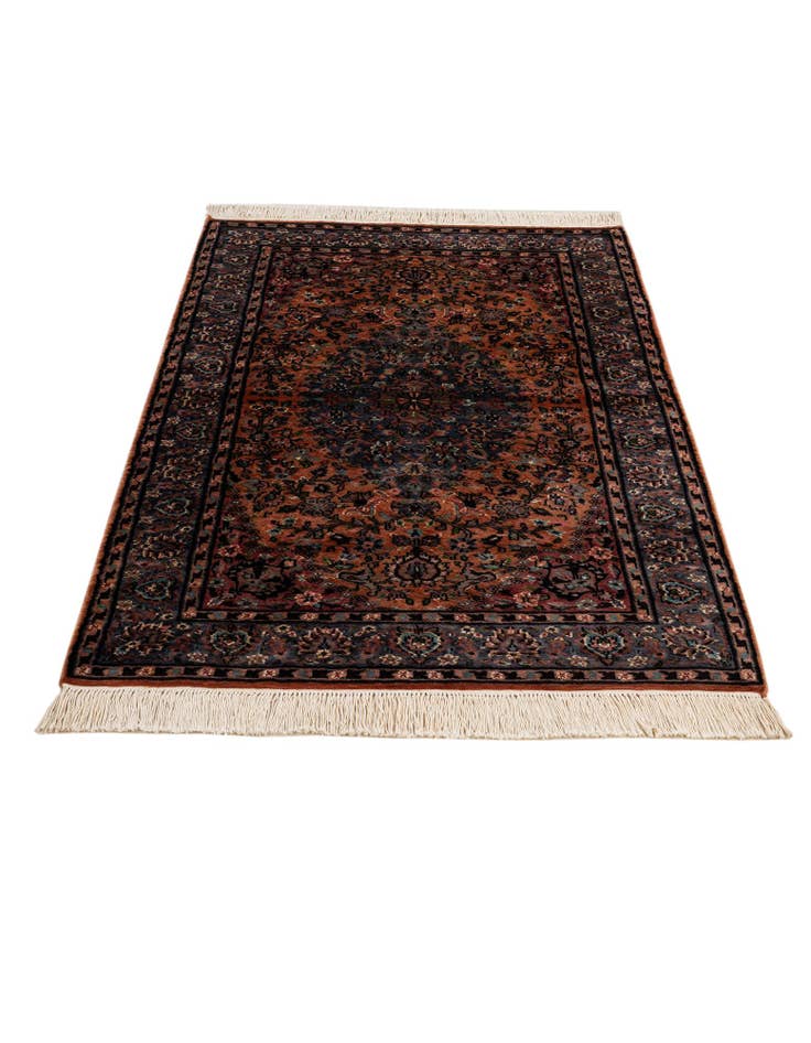 Detail image of  3' 3 x 4' 10  Hand Knotted Kashmir Oriental Rug