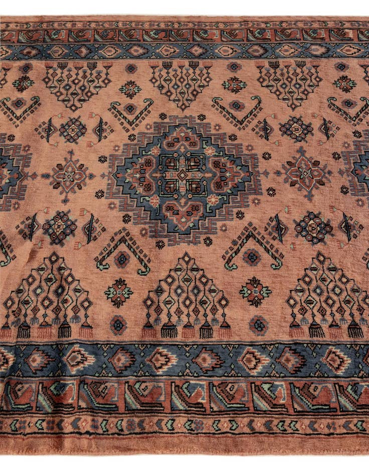 Detail image of  4' 2 x 6' 2  Hand Knotted Kazak Wool Rug