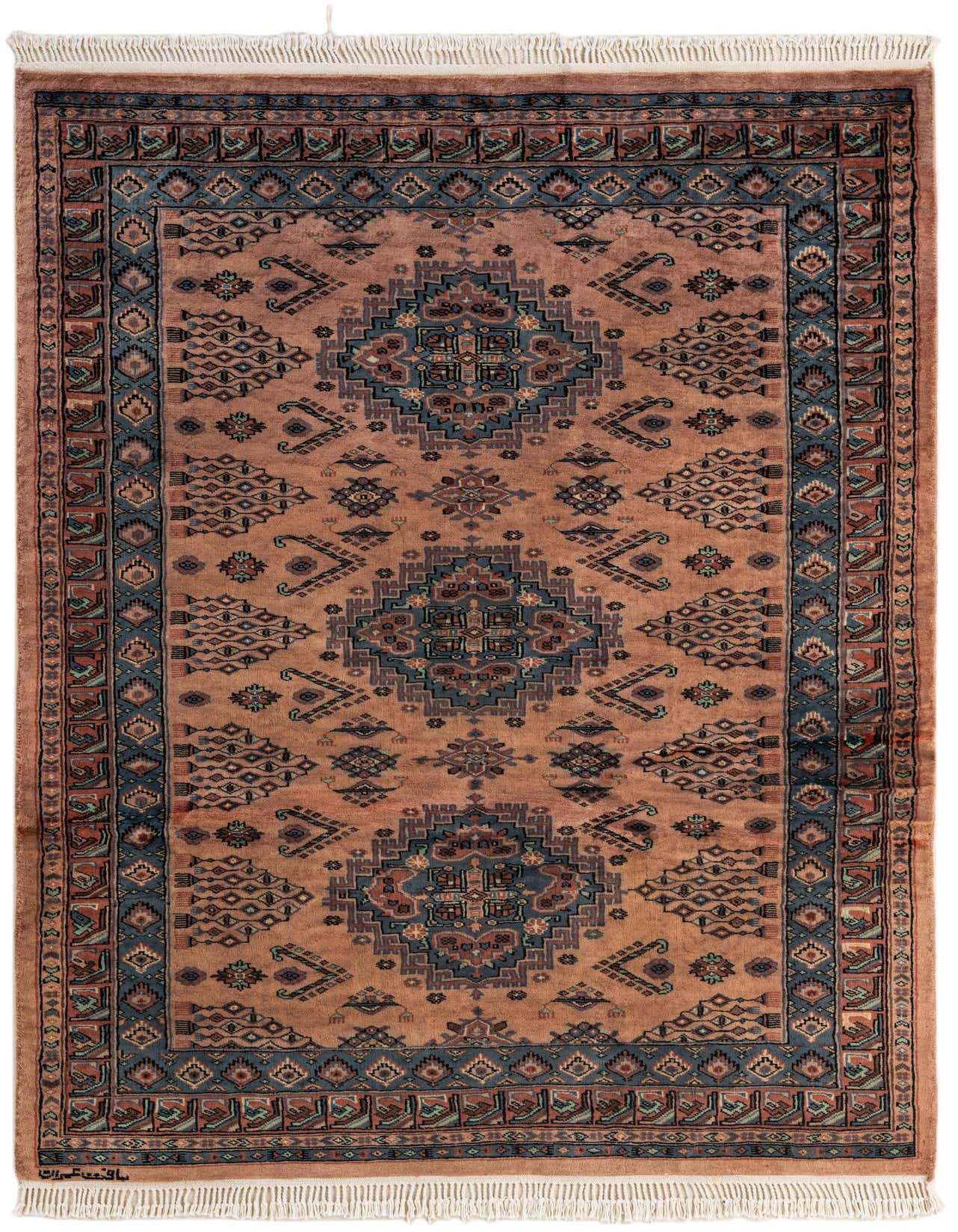 Primary image  4' 2 x 6' 2  Hand Knotted Kazak Wool Rug