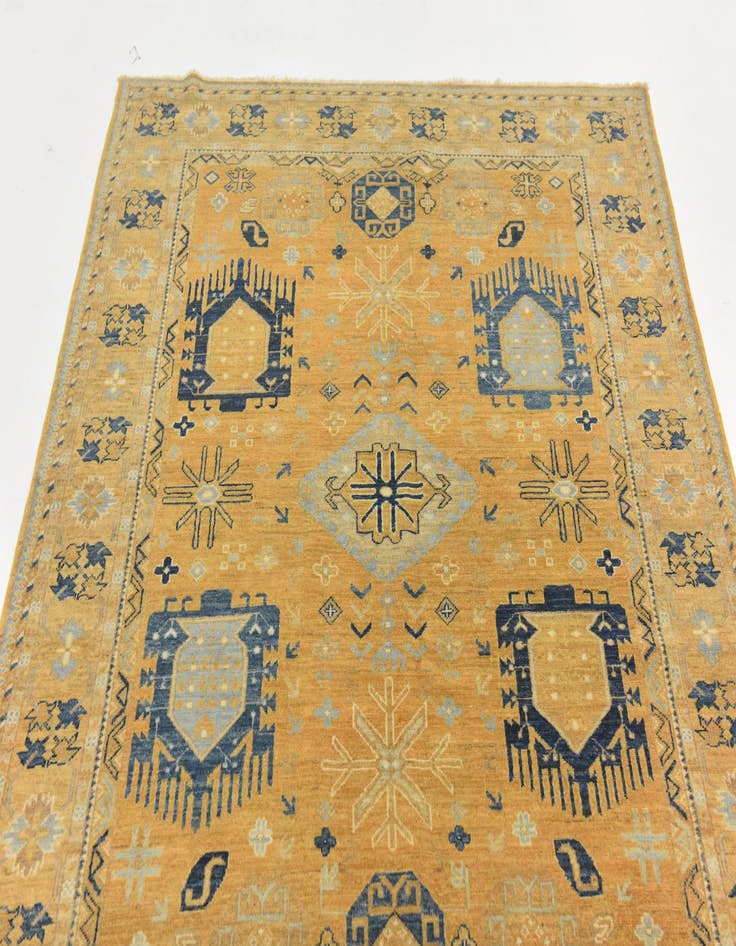 Detail image of  4' 10 x 6' 6  Hand Knotted Kazak Rug