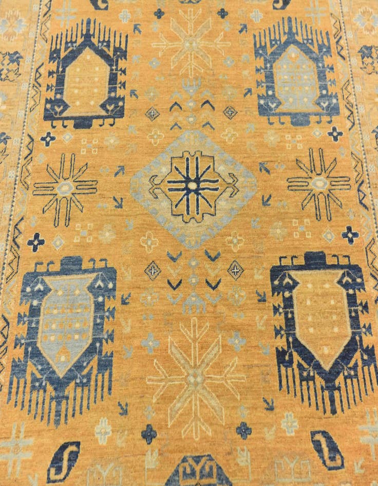 Detail image of  4' 10 x 6' 6  Hand Knotted Kazak Rug