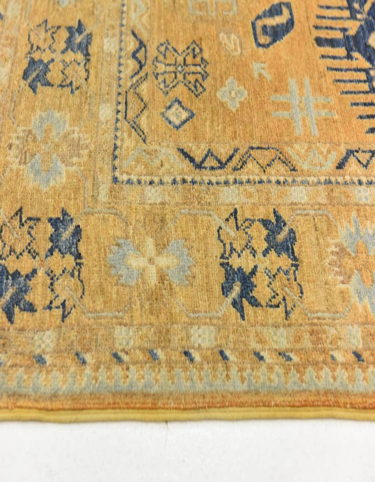 Detail image of  4' 10 x 6' 6  Hand Knotted Kazak Rug