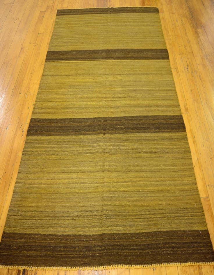 Detail image of  5' 6 x 7' 4  Hand Woven Kilim Afghan Wool Rug