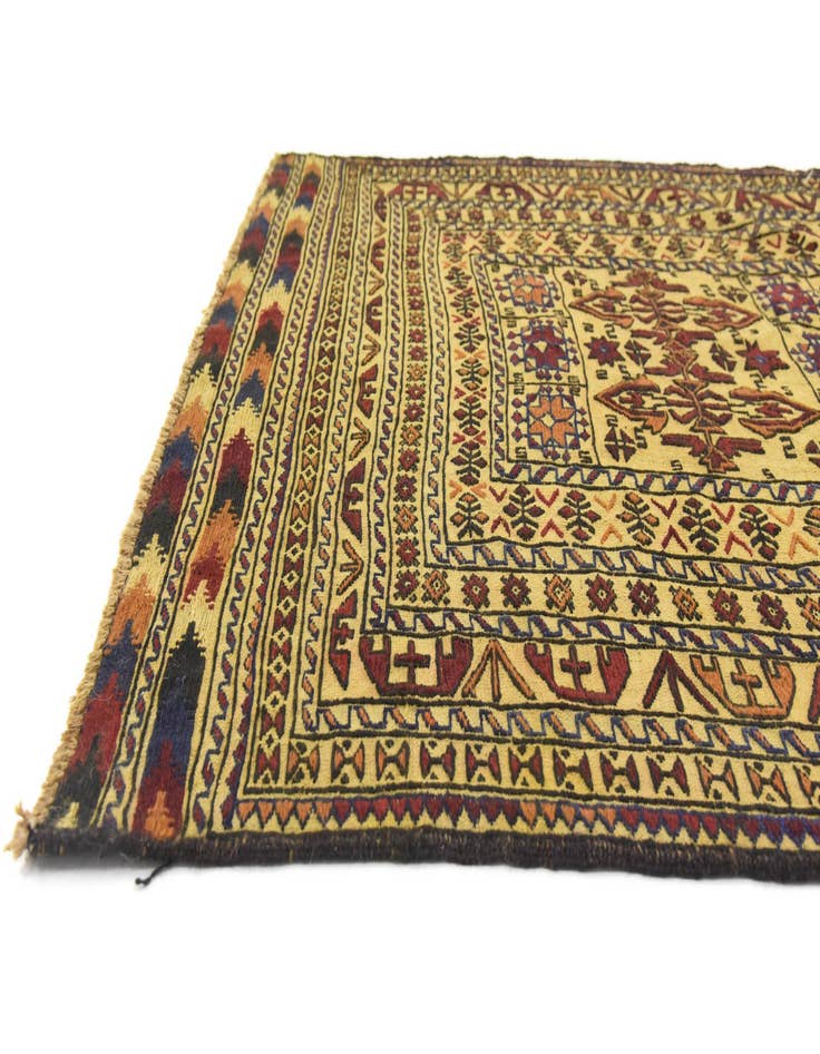 Detail image of  4' x 6' 3  Hand Woven Kilim Afghan Wool Rug