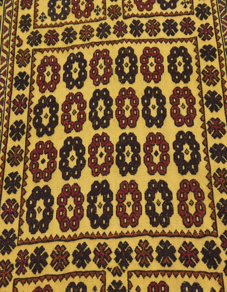 Detail image of  4' 2 x 6' 4  Hand Woven Kilim Afghan Wool Rug