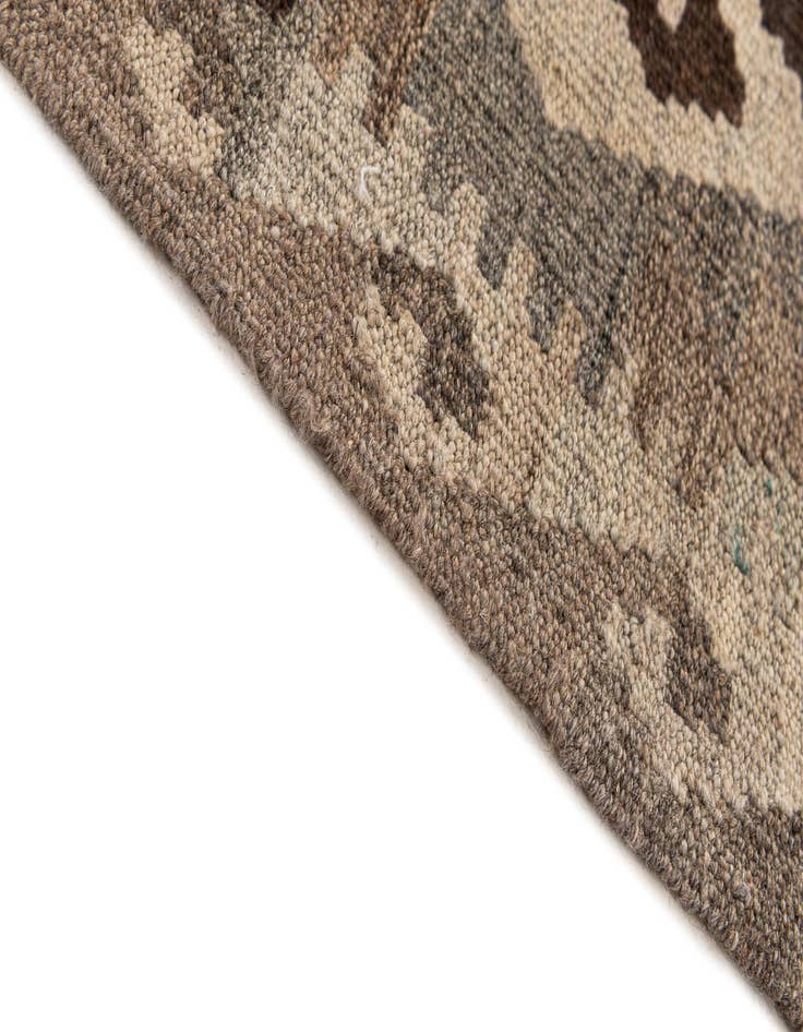 Detail image of  5' 2 x 6' 7  Hand Woven Kilim Maymana Wool Rug
