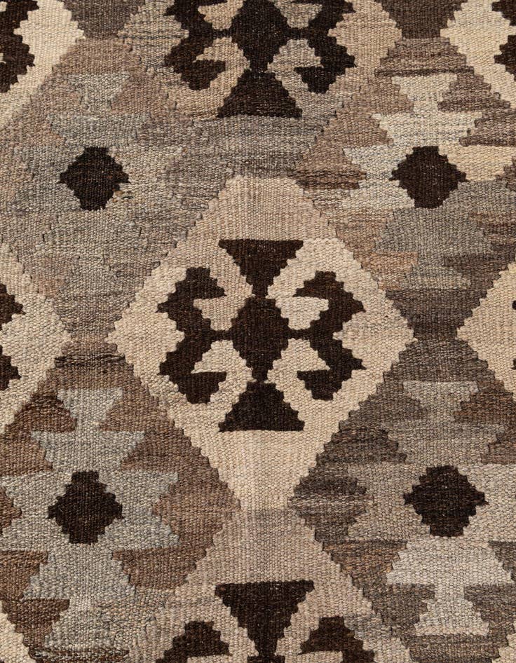 Detail image of  5' 2 x 6' 7  Hand Woven Kilim Maymana Wool Rug