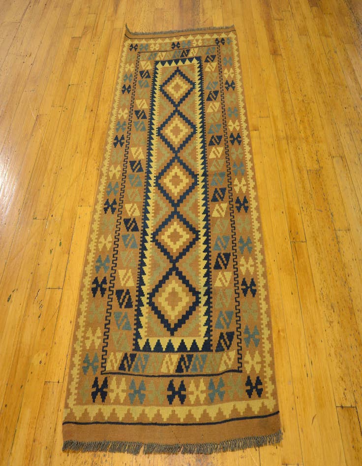 Detail image of  3' 3 x 6' 1  Hand Woven Kilim Maymana Wool Rug