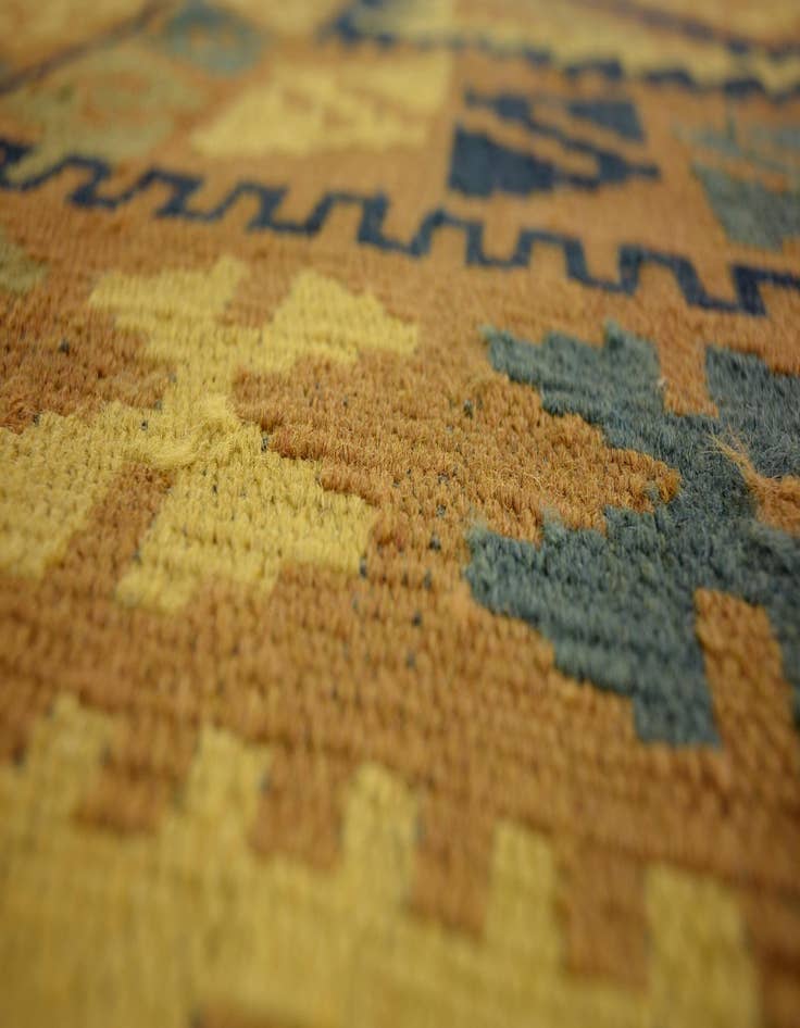 Detail image of  3' 3 x 6' 1  Hand Woven Kilim Maymana Wool Rug