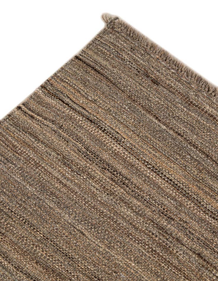 Detail image of  4' 3 x 6'  Hand Woven Kilim Modern Wool Rug