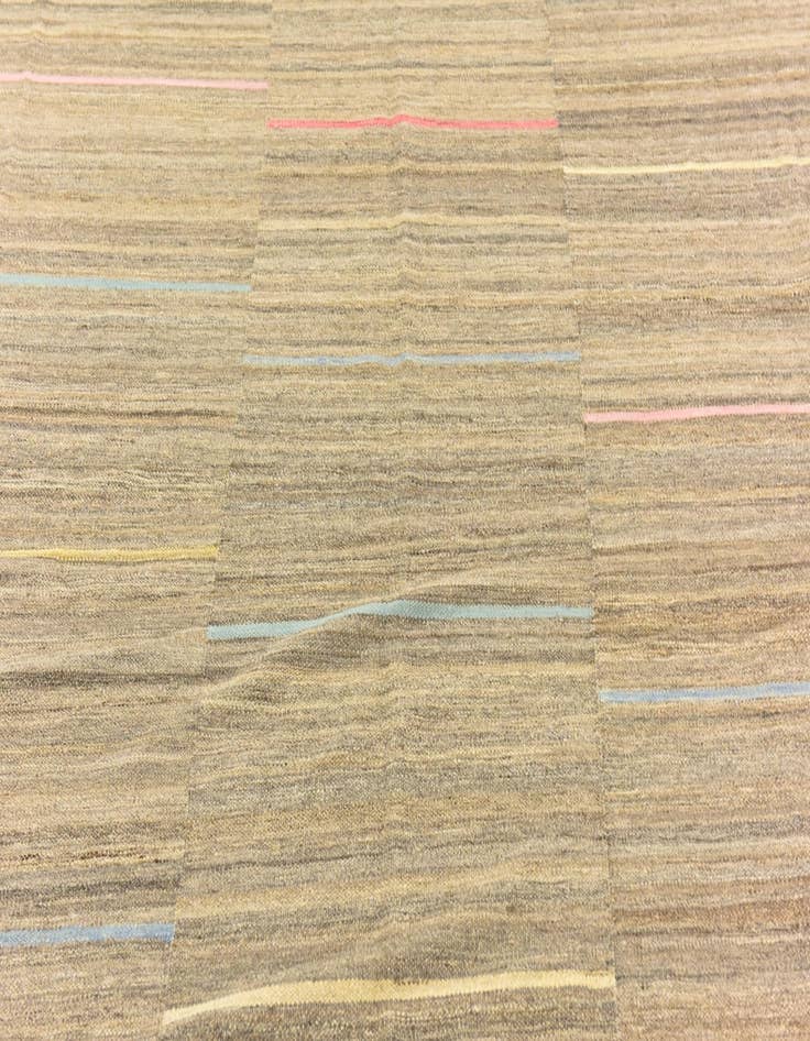 Detail image of  9' x 11' 5  Hand Woven Kilim Modern Wool Rug