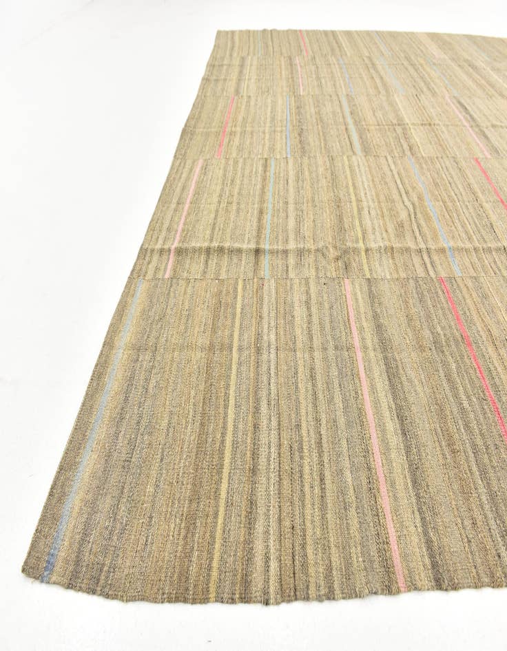 Detail image of  9' x 11' 5  Hand Woven Kilim Modern Wool Rug