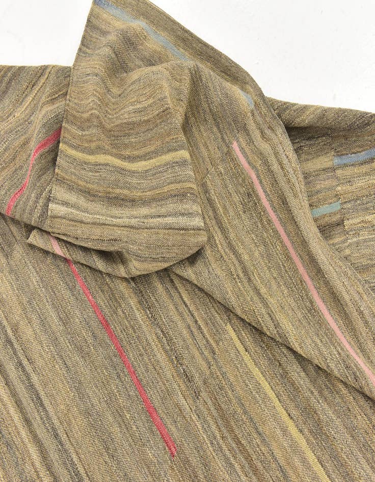 Detail image of  9' x 11' 5  Hand Woven Kilim Modern Wool Rug