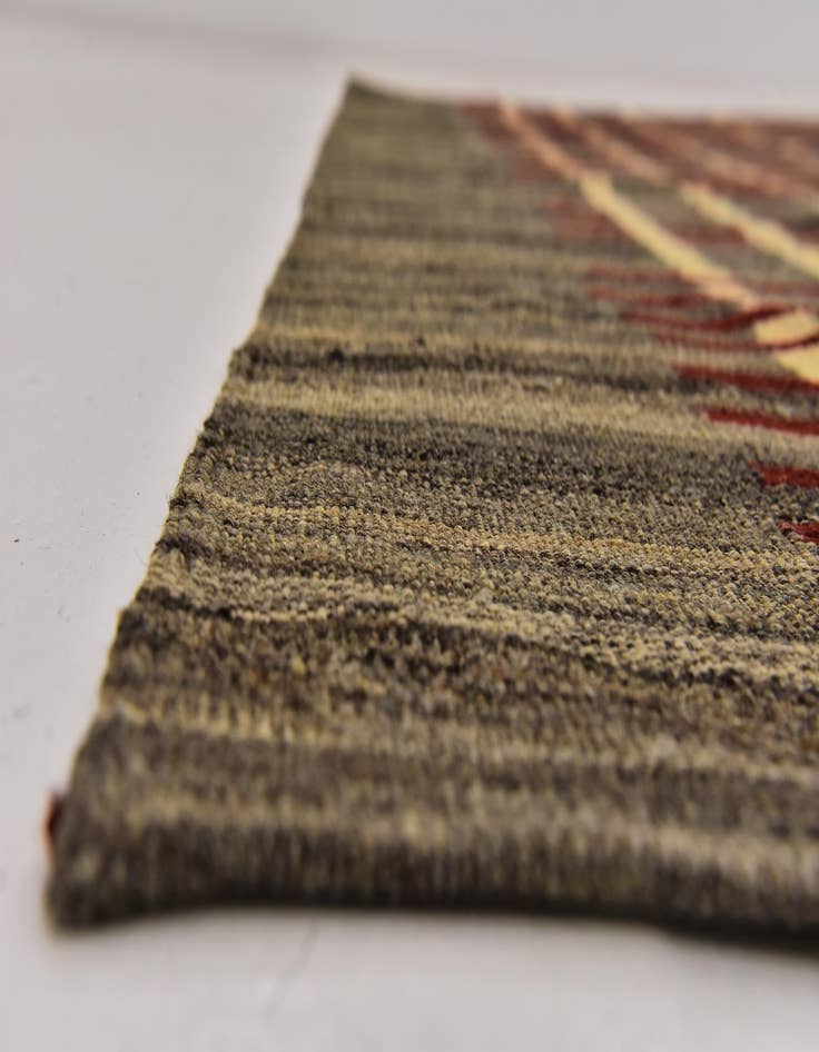 Detail image of  5' 8 x 8'  Hand Woven Kilim Modern Wool Rug