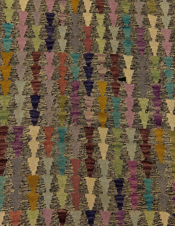 Detail image of  6' 10 x 9' 6  Hand Woven Kilim Modern Wool Rug