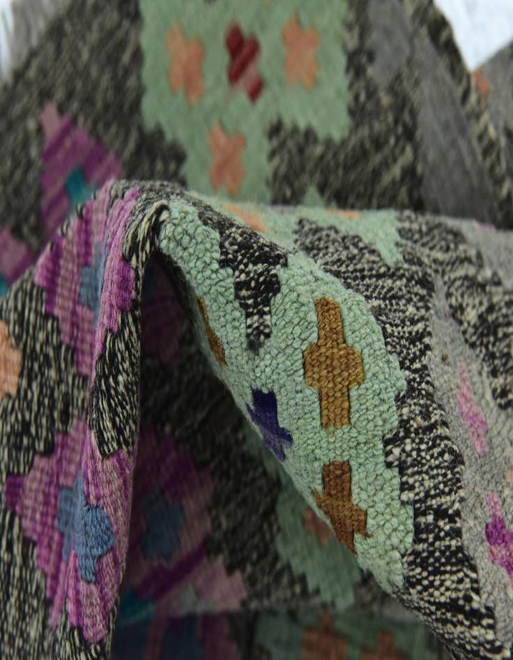 Detail image of  10' 4 x 13'  Hand Woven Kilim Modern Wool Rug