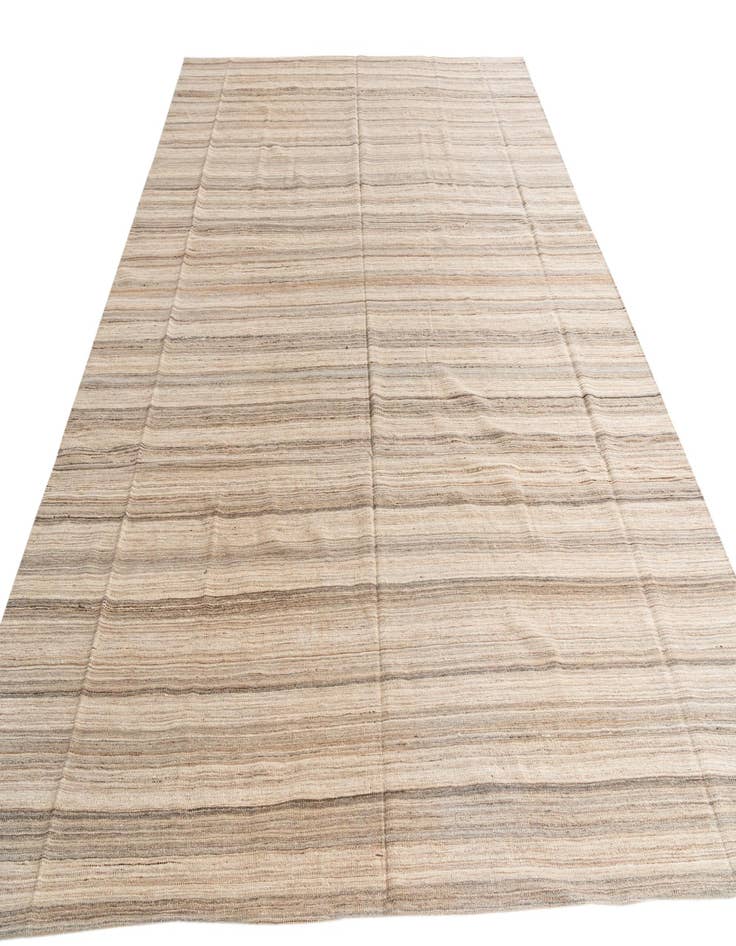 Detail image of  9' 10 x 12' 10  Hand Woven Kilim Modern Wool Rug