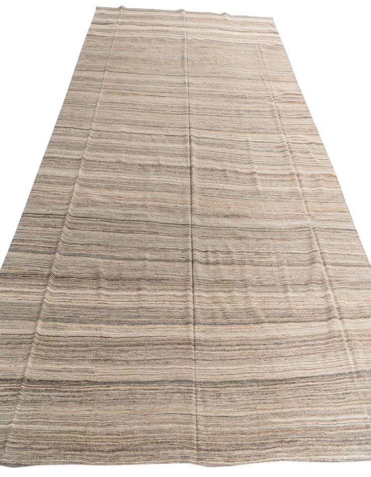 Detail image of  9' 10 x 12' 10  Hand Woven Kilim Modern Wool Rug