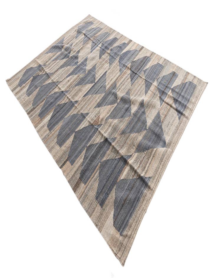 Detail image of  5' 8 x 7' 7  Hand Woven Kilim Modern Wool Rug