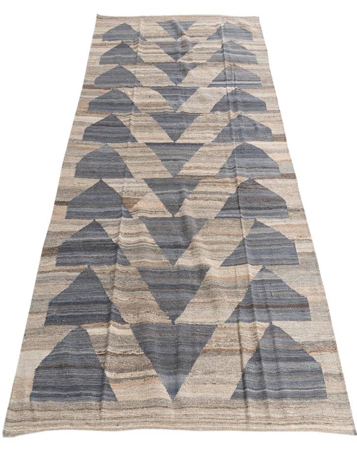 Detail image of  5' 8 x 7' 7  Hand Woven Kilim Modern Wool Rug