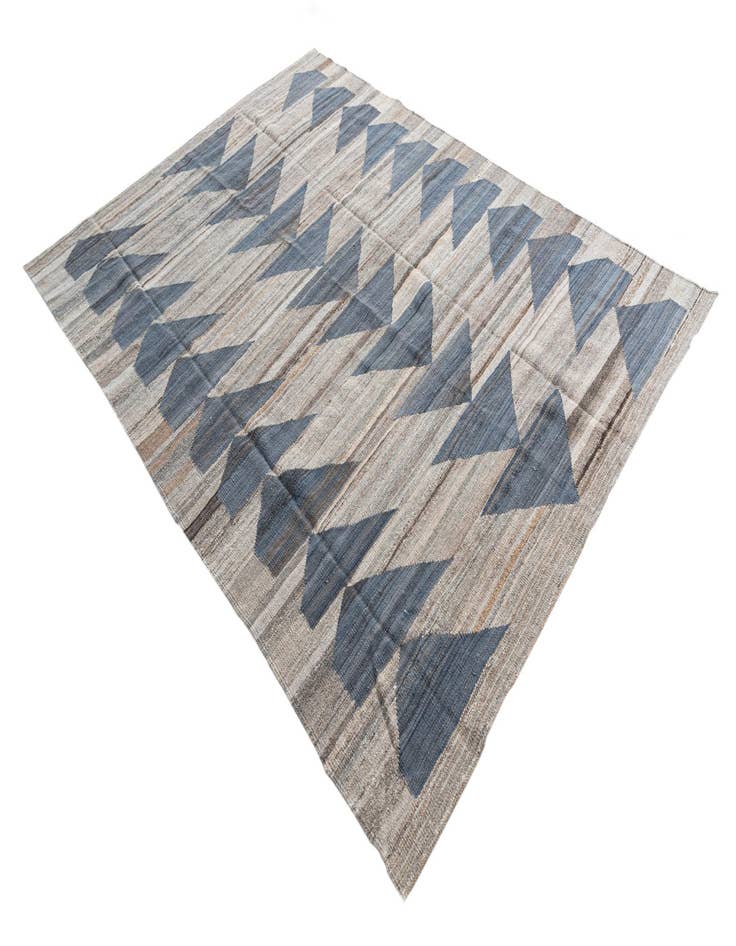 Detail image of  5' 8 x 7' 7  Hand Woven Kilim Modern Wool Rug