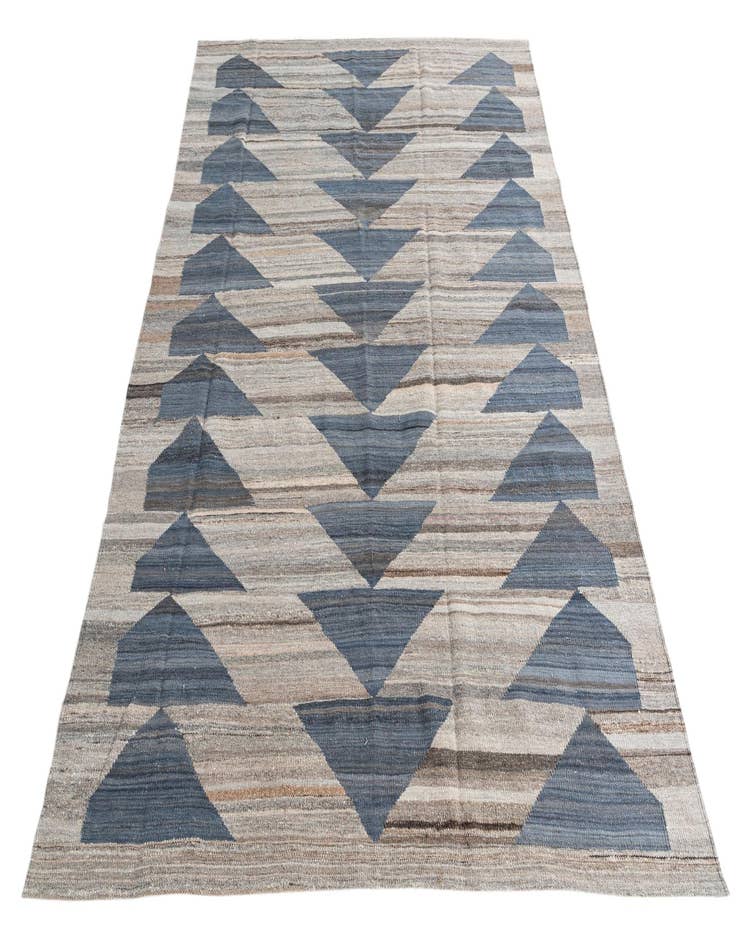 Detail image of  5' 8 x 7' 7  Hand Woven Kilim Modern Wool Rug