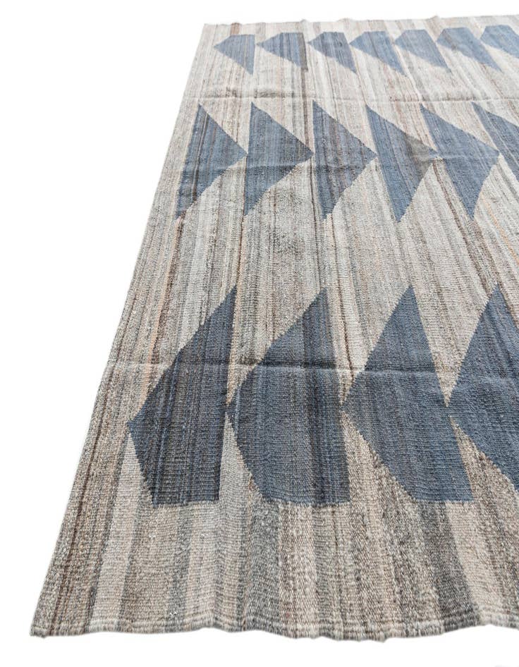 Detail image of  5' 8 x 7' 7  Hand Woven Kilim Modern Wool Rug