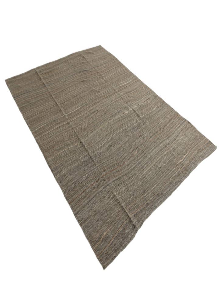 Detail image of  5' 9 x 7' 8  Hand Woven Kilim Modern Wool Rug