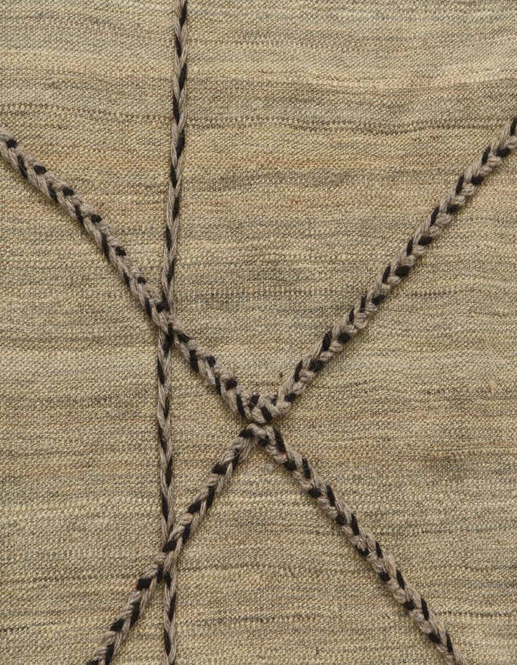 Detail image of  4' 1 x 6' 8  Hand Woven Kilim Modern Wool Rug