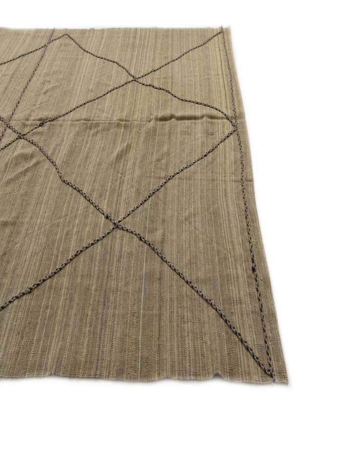 Detail image of  6' 9 x 9' 1  Hand Woven Kilim Modern Wool Rug