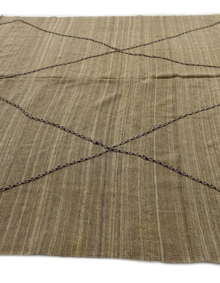 Detail image of  6' 9 x 9' 1  Hand Woven Kilim Modern Wool Rug