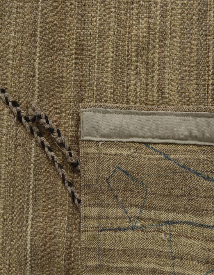 Detail image of  6' 9 x 9' 1  Hand Woven Kilim Modern Wool Rug