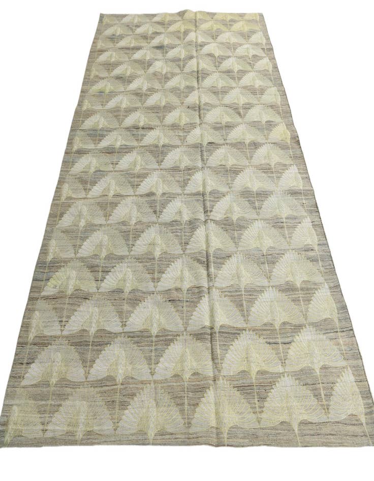 Detail image of  6' 4 x 9' 1  Hand Woven Kilim Modern Wool Rug