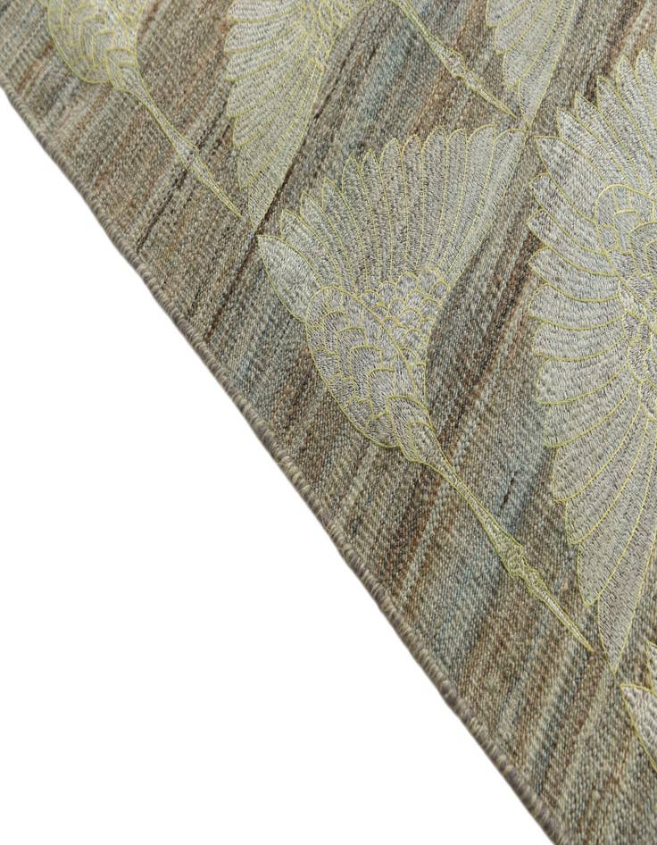 Detail image of  6' 4 x 9' 1  Hand Woven Kilim Modern Wool Rug