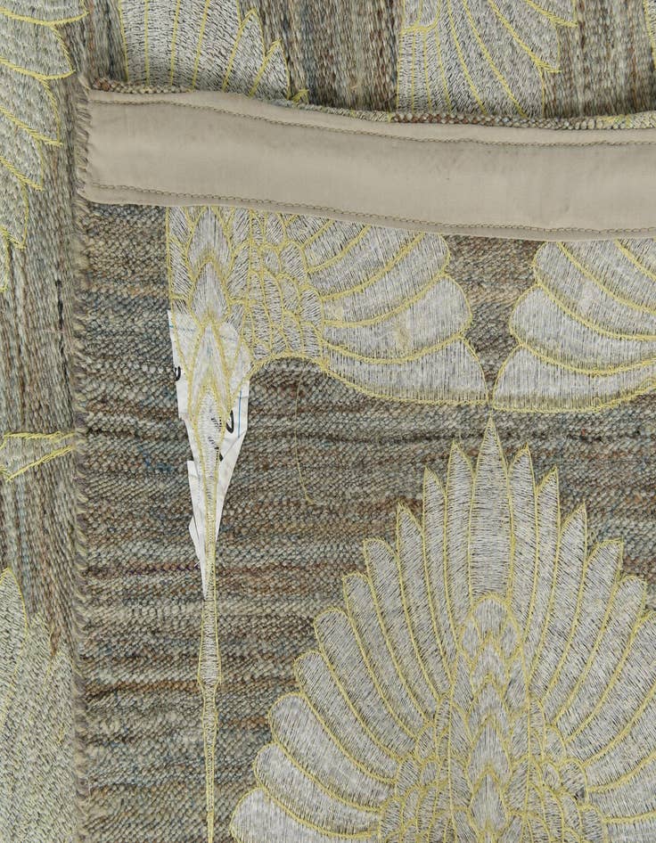 Detail image of  6' 4 x 9' 1  Hand Woven Kilim Modern Wool Rug
