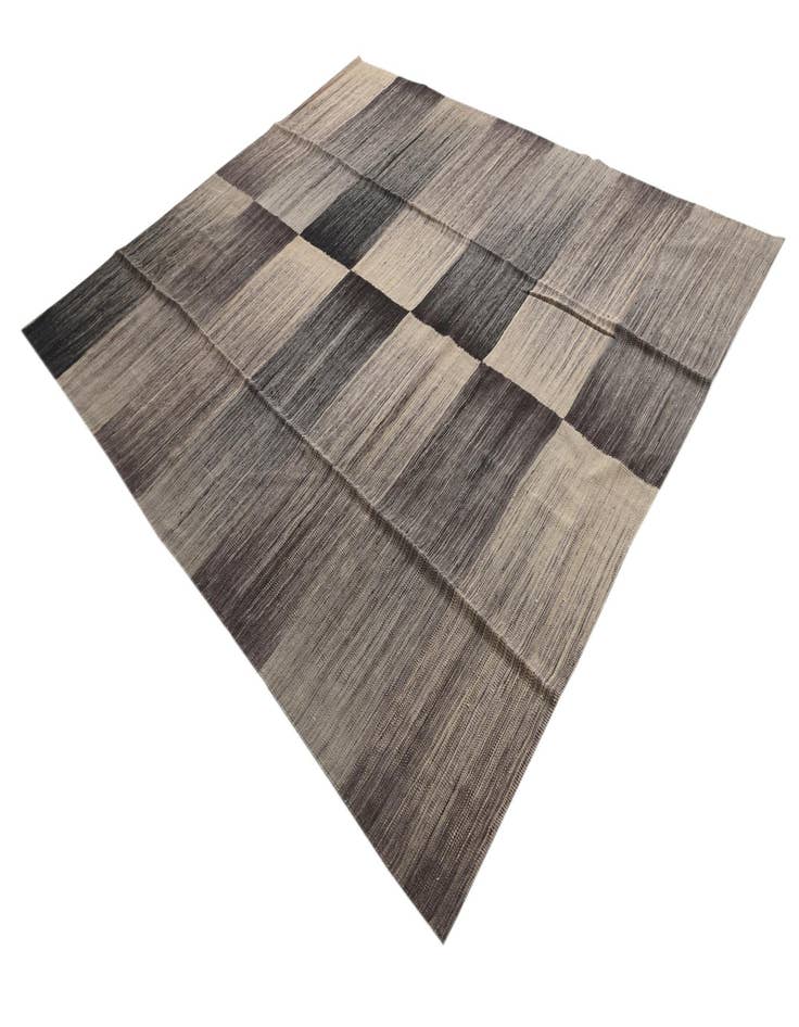 Detail image of  8' 2 x 9' 6  Hand Woven Kilim Modern Wool Rug